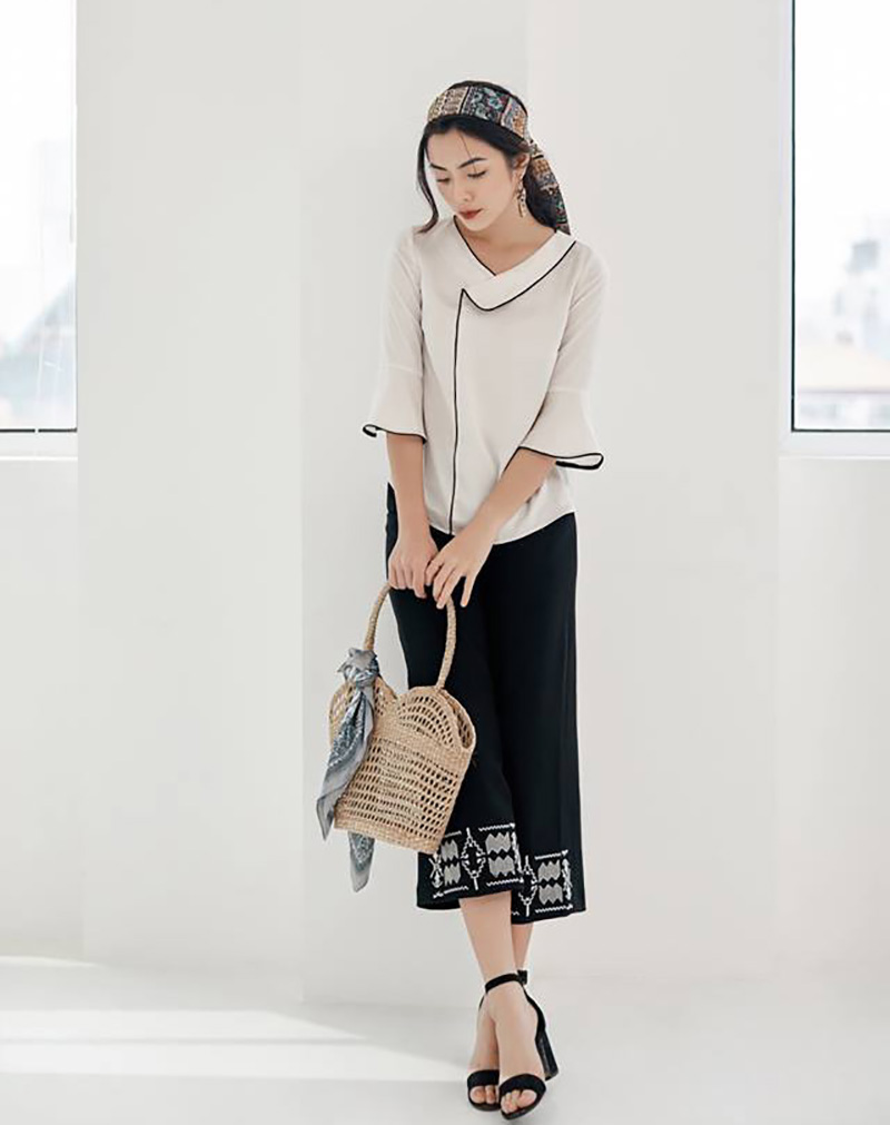 Elegant Woman White